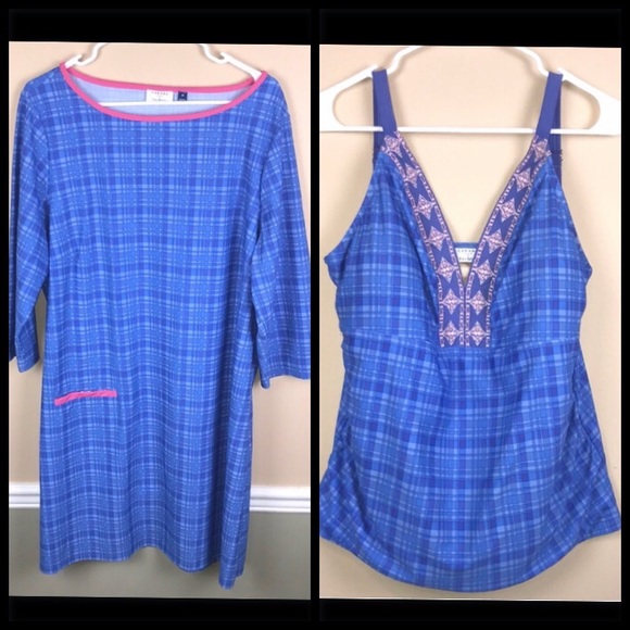 Cabana Life x Talbots Women’s Matching Set Beach Swim Tunic and Tankini Top - Picture 1 of 16